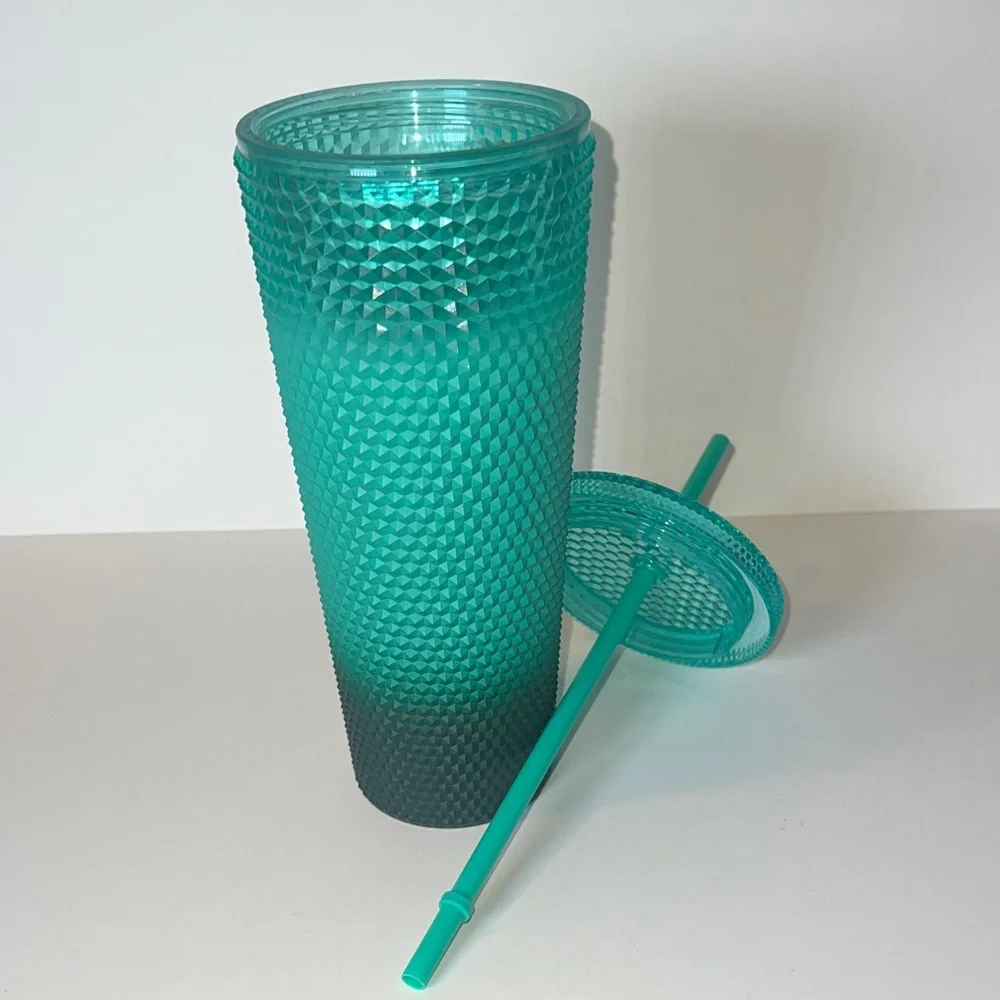 Starbucks 2022 Winter Mint Ombre Studded Venti Tumbler 24oz Cold Cup NWT
